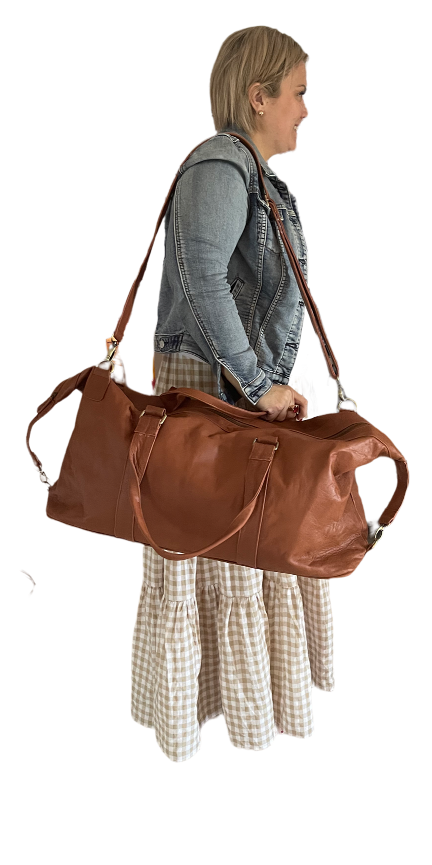 Penny Leigh & Co - Overnight Bag - Cognac