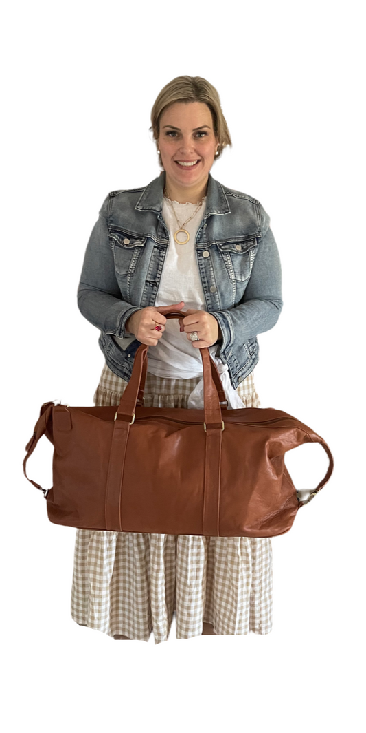 Penny Leigh & Co - Overnight Bag - Cognac